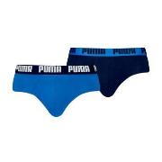 Puma 2P Men Everyday Brief Blå bomull Medium Herre