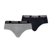 Puma 2P Men Everyday Brief Svart/Grå bomull X-Large Herre