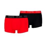 Puma 2P Men Everyday Trunks Svart/Rød bomull Small Herre