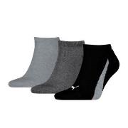 Puma Strømper 3P Lifestyle Sneaker Socks Svart/Grå Str 43/46