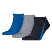 Puma Strømper 3P Lifestyle Sneaker Socks Svart/Blå Str 39/42