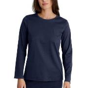 Calida Favourites Sleep Cotton Shirt Long-Sleeve Marine bomull X-Small...