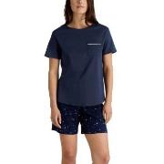 Calida Sweet Dreams Short Pyjamas Marine bomull Small Dame