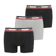 Levis 3P Logo Boxer Brief Svart/Grå bomull Medium Herre