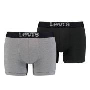 Levis 2P Men Optical Illussion Boxer Brief Grå/Svart bomull Medium Her...