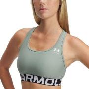 Under Armour BH Mid Branded Sport Bra Grå polyester X-Small Dame