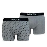 Levis 2P Logo Aop Boxer Brief Grå bomull Medium Herre