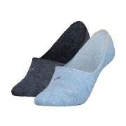 Calvin Klein Strømper 2P Women Low Cut Footie Socks Blå/Grå Str 35/38 ...