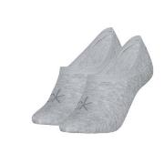 Calvin Klein Strømper 2P Women Invisible Footie Socks Grå Str 39/42 Da...