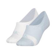 Calvin Klein Strømper 2P Glossy High Cut Footie Socks Hvit/Blå Str 35/...