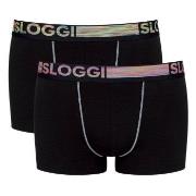 Sloggi 2P Men GO ABC Natural Hipster Briefs Svart bomull Small Herre