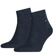 Tommy Hilfiger Strømper 2P Men Quarter Sock Blå Str 47/49 Herre
