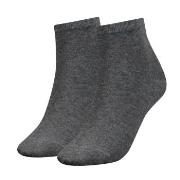 Tommy Hilfiger Strømper 2P Women Casual Short Sock Grå Str 35/38 Dame