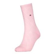 Tommy Hlfiger Women Premium Argyle Socks Strømper Lysrosa Str 35/38 Da...