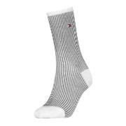 Tommy Hlfiger Women Premium Stripe Socks Strømper Hvit/Marine Str 39/4...