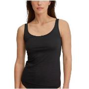 Calida Essential Cotton Tank Top Svart bomull X-Small Dame