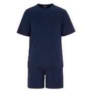 Damella Edward Short Sleeve Pyjamas Marine bomull X-Large Dame