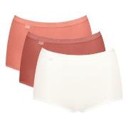 Sloggi Truser 3P Basic Plus Maxi Colored Lakserosa bomull 46 Dame