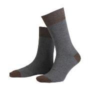 Amanda Christensen Strømper 3P True Contrast Ankle Sock Grå Str 43/46