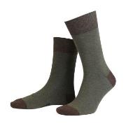 Amanda Christensen Strømper True Contrast Ankle Sock Oliven Str 39/42