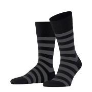 Falke Strømper Sensitive Mappd Line Socks Svart/Grå bomull Str 47/50 H...