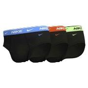 Nike 6P Everyday Essentials Cotton Stretch Hip Brief Svart/Oransje bom...