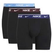 Nike 3P Everyday Essentials Cotton Stretch Boxer Svart/brun bomull Sma...