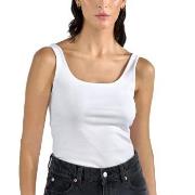 Bread and Boxers Women Tank Top With Scoop Back Helhvit økologisk bomu...