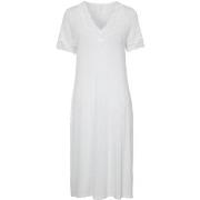 Damella Bamboo Plain Lace Short Sleeve Nightdress Elfenben Bambus Larg...