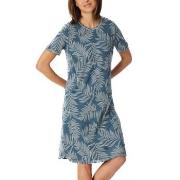 Schiesser Comfort Nightwear Short Sleepshirt Blå 36 Dame