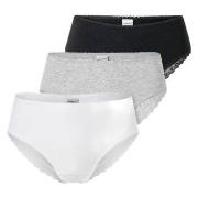 Schiesser Truser 3P Modern Brazillian Slips Mixed bomull 40 Dame