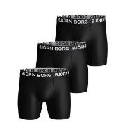 Björn Borg 3P Sports Microfiber Boxers Svart polyester X-Small Herre