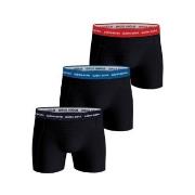 Björn Borg 6P Essential Shorts Svart/Blå bomull Large Herre