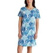 Calida Coastal Dreams Sleepshirt Hvit Mønster  bomull X-Small Dame