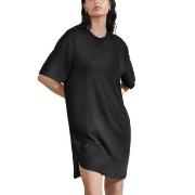 Bread and Boxers Soft Fiber T Shirt Dress Svart viskose Small Dame
