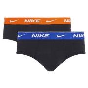 Nike 2P Everyday Cotton Stretch Briefs Blå/Oransje bomull Medium Herre