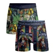 Muchachomalo 2P Puss Boots Wizard Oz Boxer Mixed bomull Small Herre