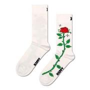 Happy socks Strømper Rose Sock Hvit Mønster Str 41/46