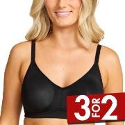 Damella BH Carla Soft Bra Svart polyester F 95 Dame