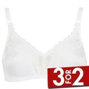 Damella BH Vera Soft Bra Hvit polyester D 85 Dame