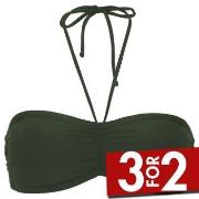 Damella Olivia Padded Bikini Bra Mørkgrørnn  48 Dame
