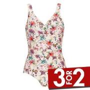 Damella Fiona Swimsuit Pattern Blomstret 40 Dame