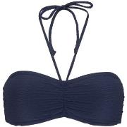 Damella Olivia Textured Padded Bikini Bra Marine nylon 40 Dame