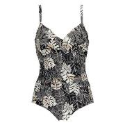Damella Tara Swimsuit Pattern Svart Mønster 42 Dame
