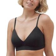 Pierre Robert BH Organic Cotton Triangle Bra Svart økologisk bomull La...