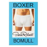 Pierre Robert For Men Cotton Boxer Hvit økologisk bomull Small Herre