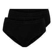 Pierre Robert Truser Cotton Brief Wmn Svart bomull Small Dame