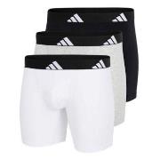 adidas 3P Active Flex Cotton Boxer Brief Hvit/Grå bomull Small Herre