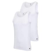 adidas 2P Active Flex Cotton Tank Top Hvit bomull Small Herre