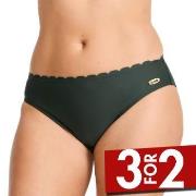 Damella Emily Wavy Bikini Brief Mørkgrørnn  36 Dame
